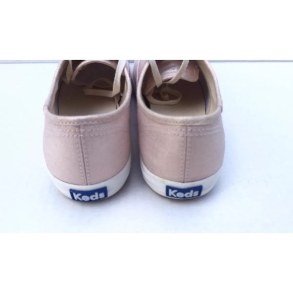 NEW Keds (8.5) Pink Shimmer Metallic Tennis Shoe - Picture 5 of 8